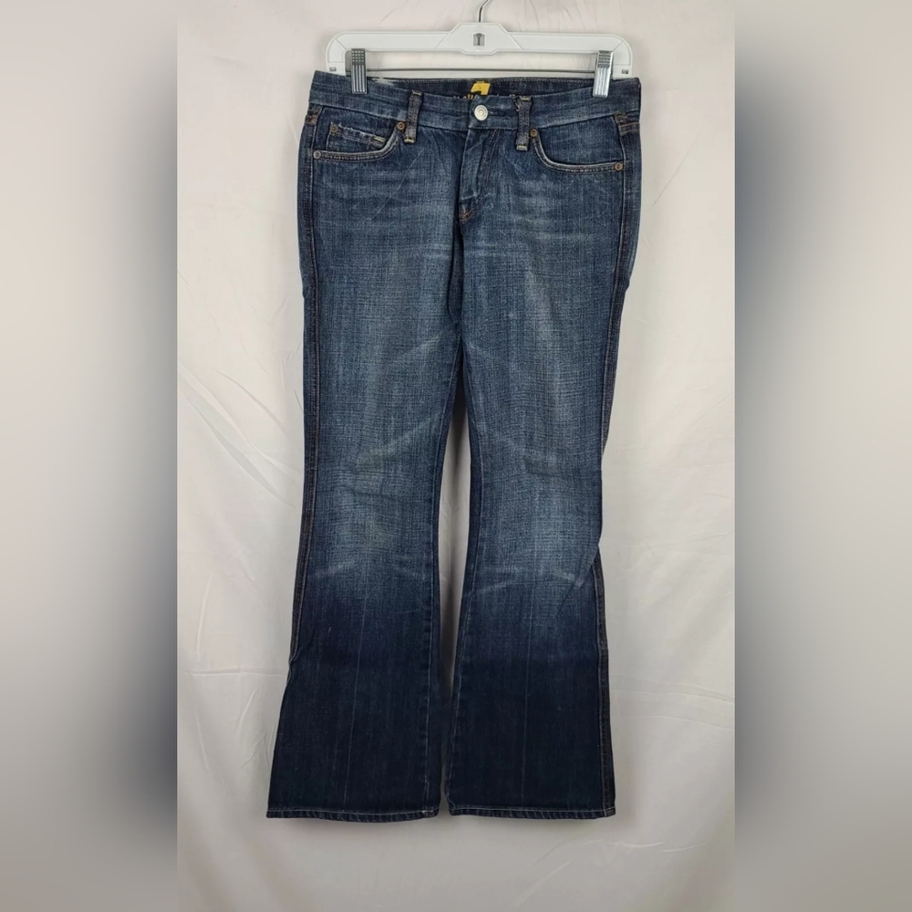 7 For All Mankind "A" Pocket Bootcut Y2K Women's Blue Denim Jeans sz 26